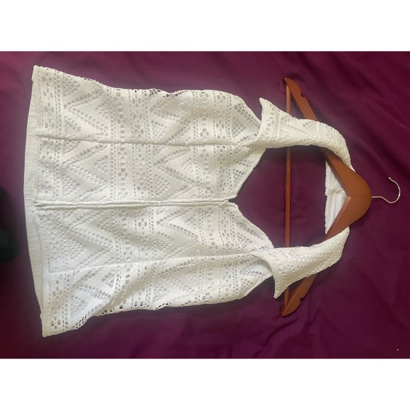 ANNE FONTAINE Lindsey Lace Halter Top - Picture 3 of 7